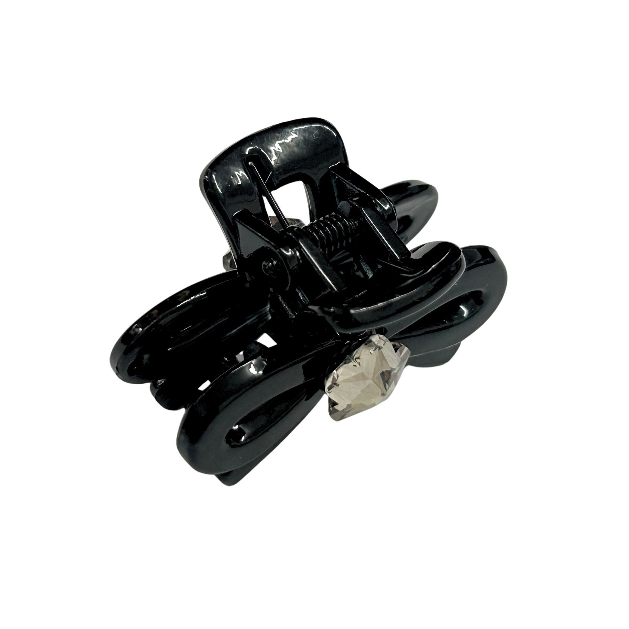 #0374 BOW RHINESTONE HAIR CLAW CLIP image
