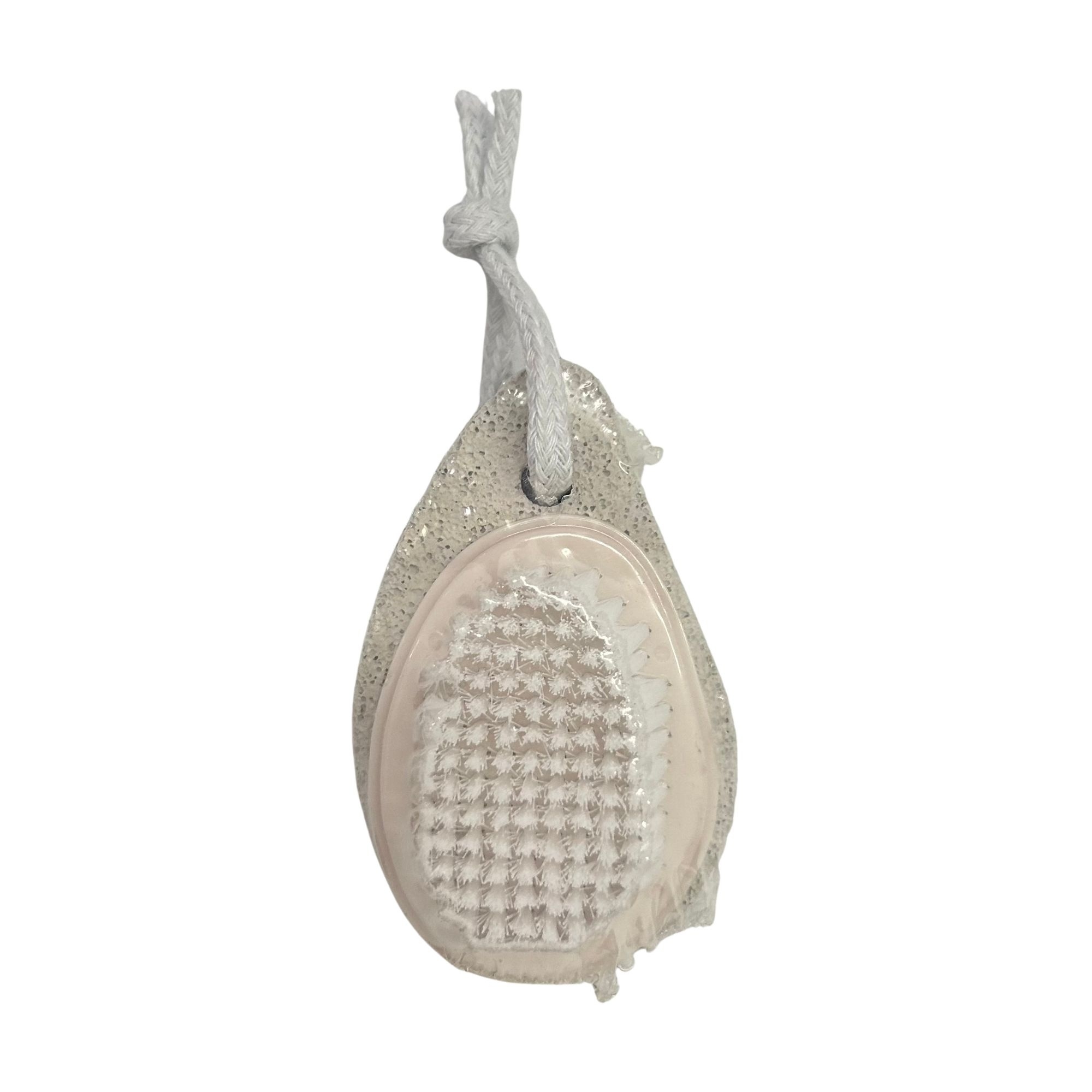 #SD34 2 IN 1 PUMICE STONE FOOT BRUSH OVAL SHAPE SIZE: 9.5CM x 6CM image