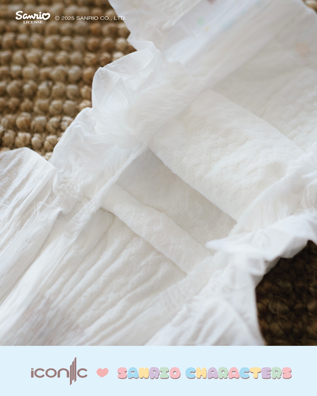 Sanrio Premium Day & Night Baby Diapers - Pants L 36pcs