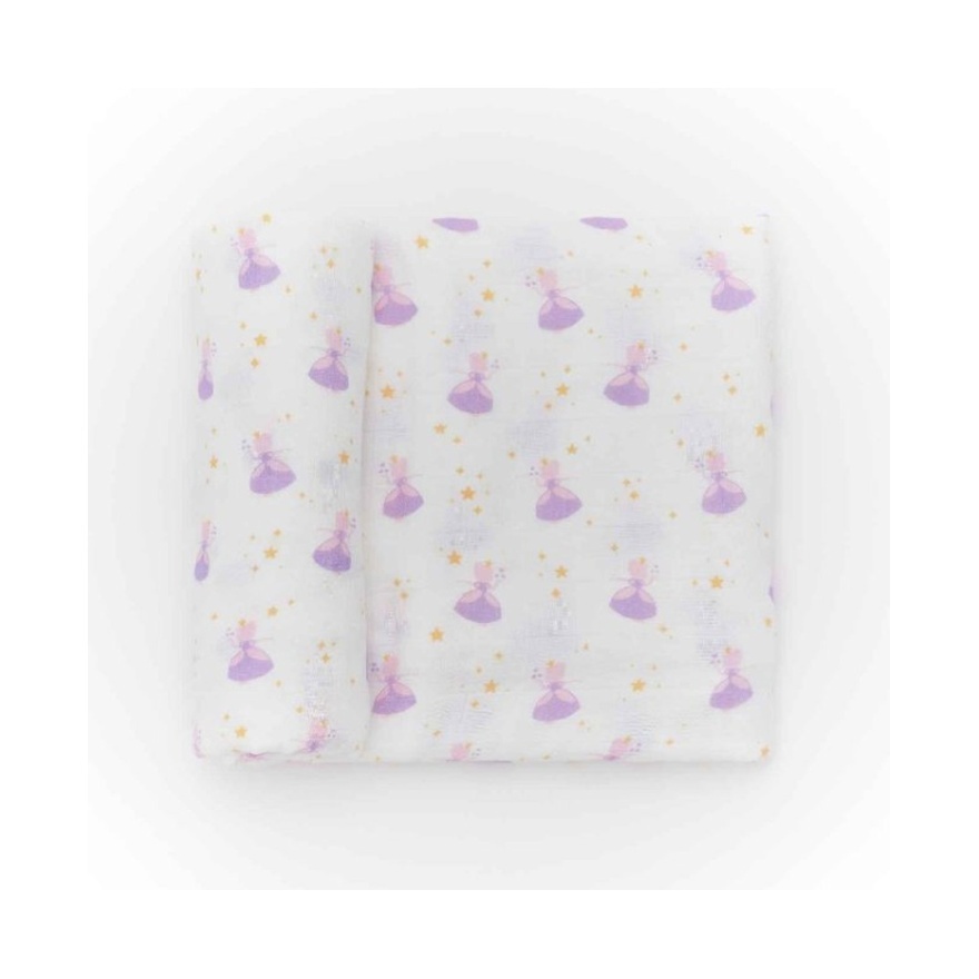 Not Too Big Muslin Swaddle 3pk Bamboo Princess image