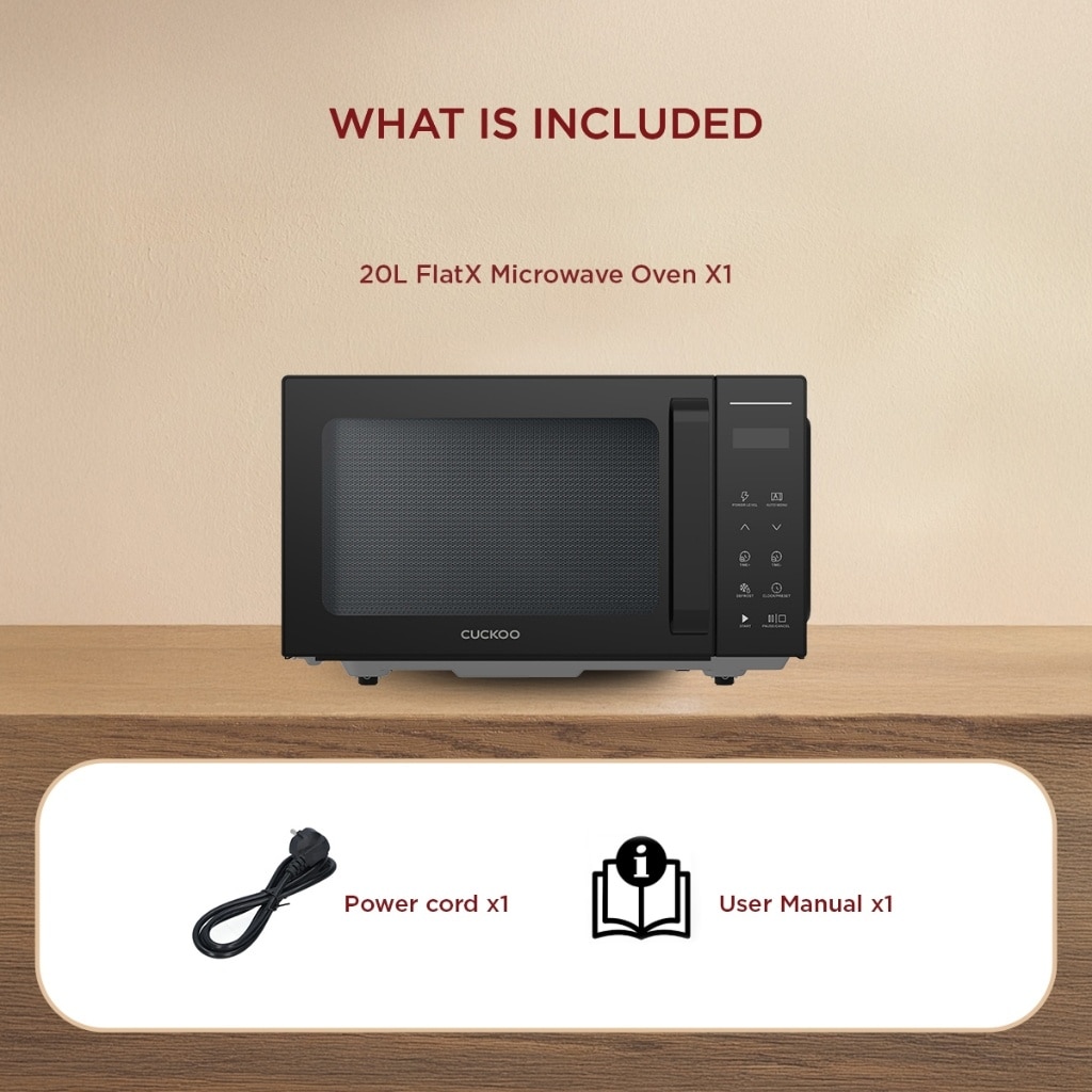 CUCKOO 20L FlatX Microwave Oven-CMW-QF2010EB