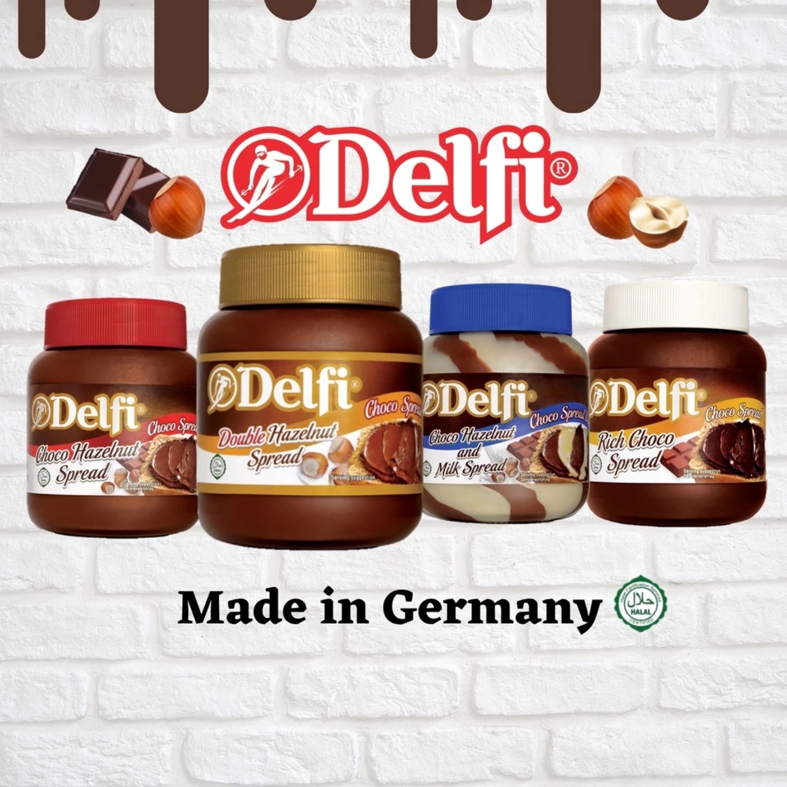 Delfi Hazeljoy Choco Spread Choco Hazelnut & Milk 350g image