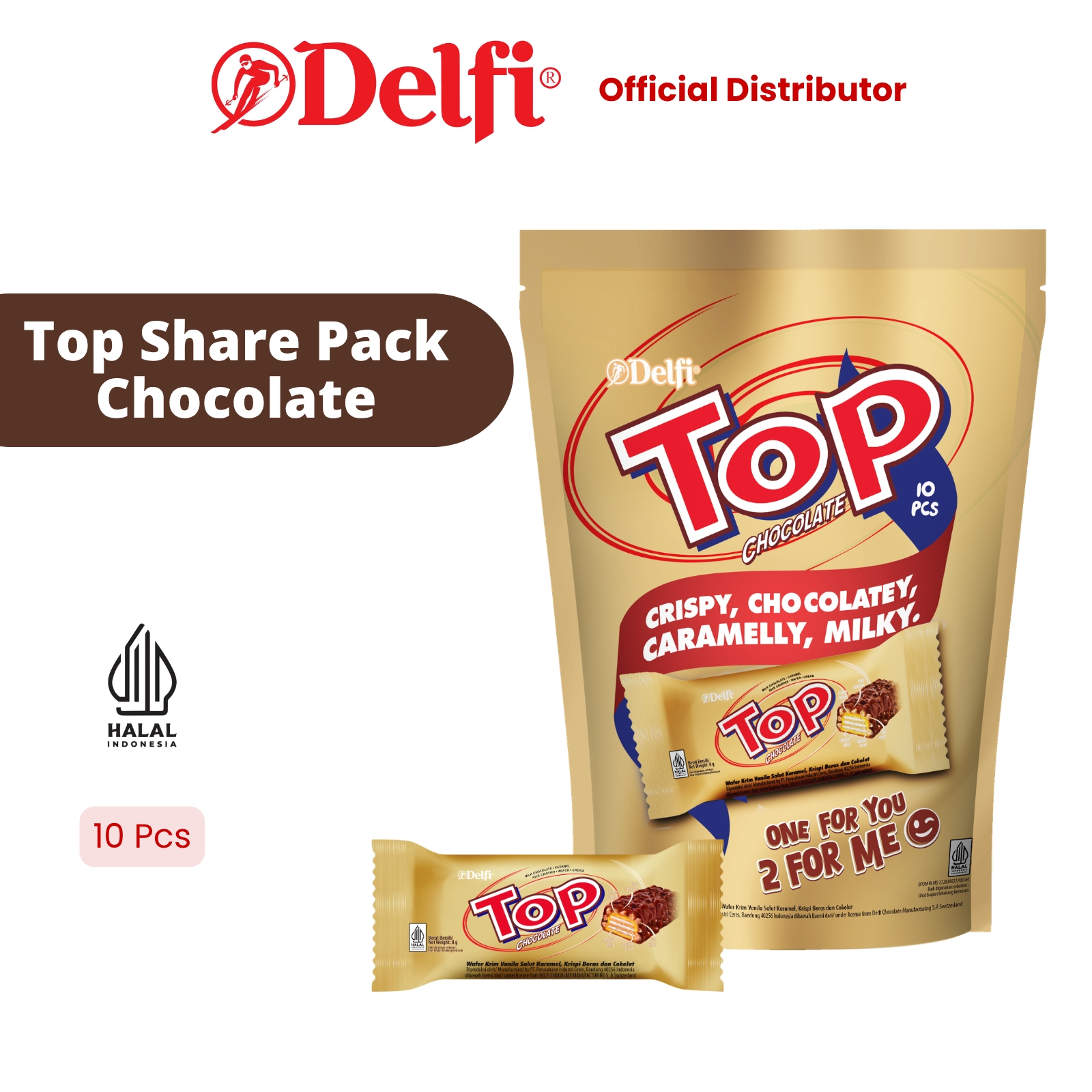 Delfi Chocolate Share Pack Top Share Pack Chocolate 10pcs image
