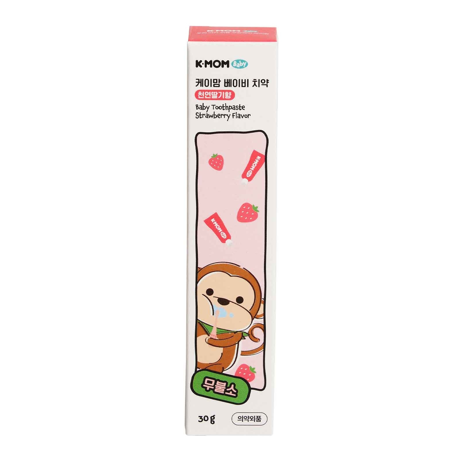 K-Mom Baby Toothpaste 6M+ Strawberry 30g image