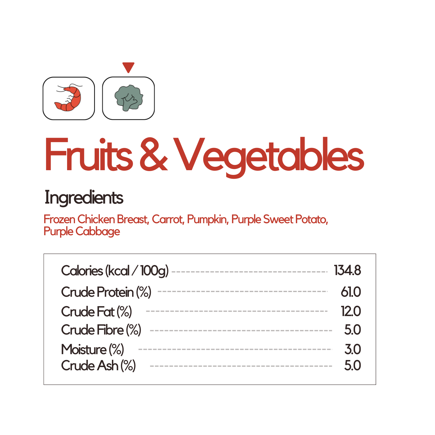 Freeze-Dried Toppers Chicken, Fruit, and Vegetable Floss 40g