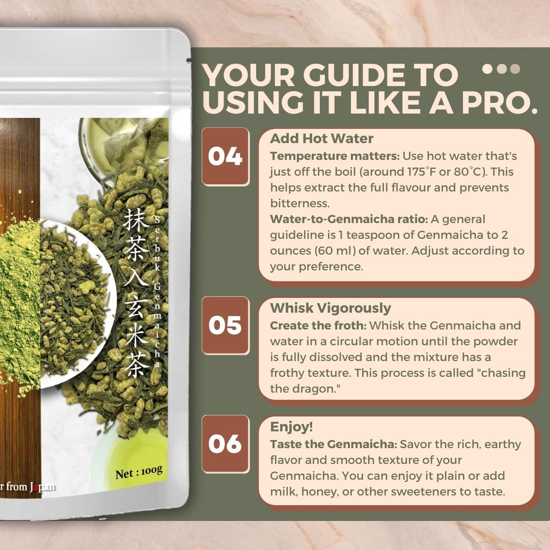 Mamami Japanese Genmaicha Powder (100g )