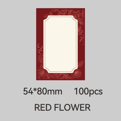 NIIMBOT - NIIMBOT THEME LABEL STICKER RED FLOWER T54*80-100pcs