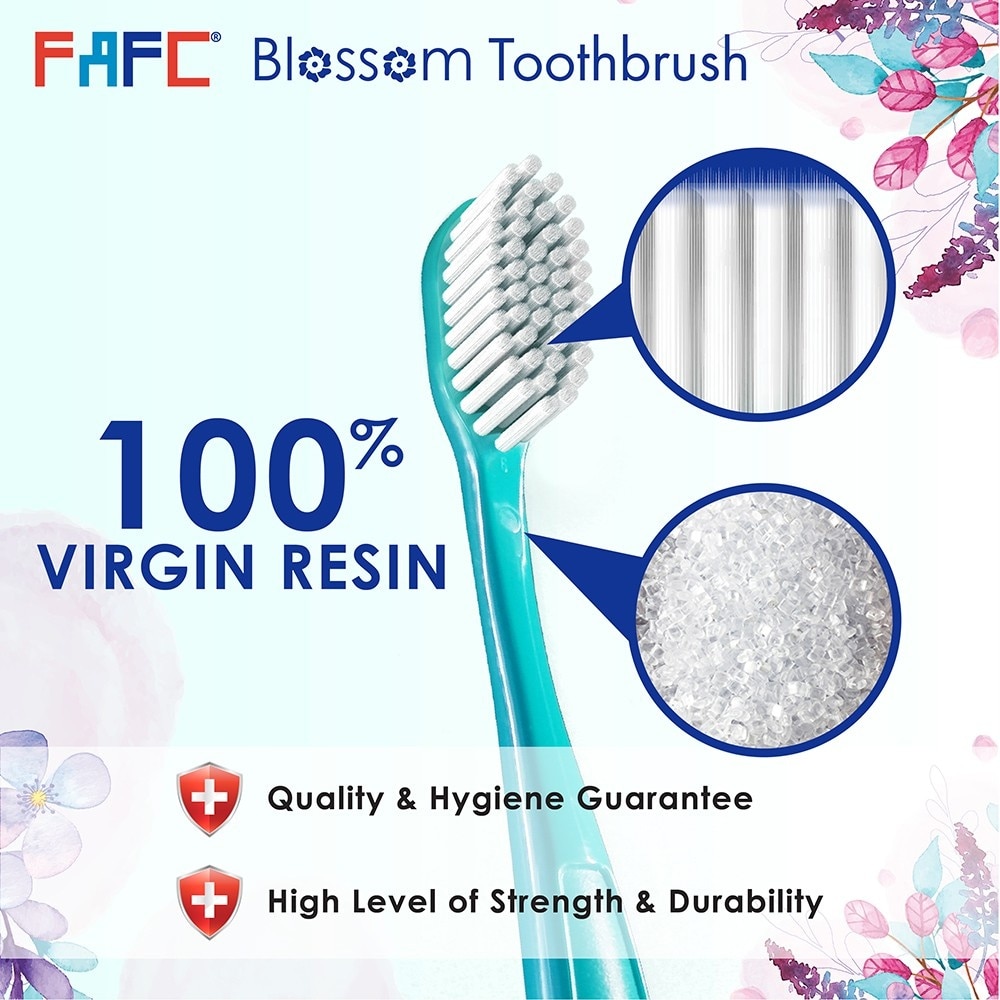 FAFC Blossom Adult Sensitive Care/Gentle Gum Care Extra Soft Toothbrush Buy 3 Free 2