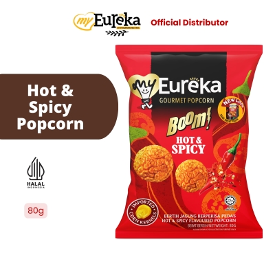 EUREKA Eureka Popcorn Assorted Flavours Hot & Spicy Popcorn 80g image