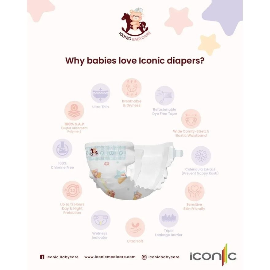 Ultrasoft Day & Night Baby Diapers - Tape L 192pcs