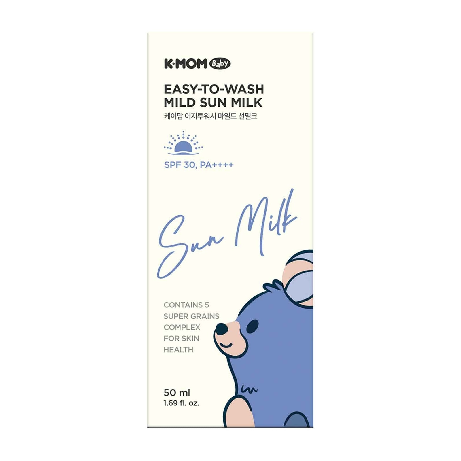 K-Mom Easy-To-Wash Mild Sun Milk SPF 30, PA++++ 50ml image