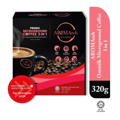 HELLO MARCH AROMArch Oatmilk Microground Coffee 3 in 1 20 sticks x 16g
