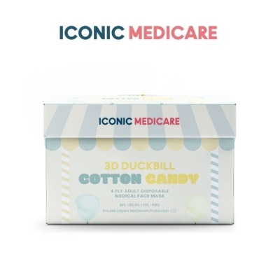 ICONIC [Adult] 3D Duckbill 4-Ply Avocado Lemon Medical Face Mask (20pcs)