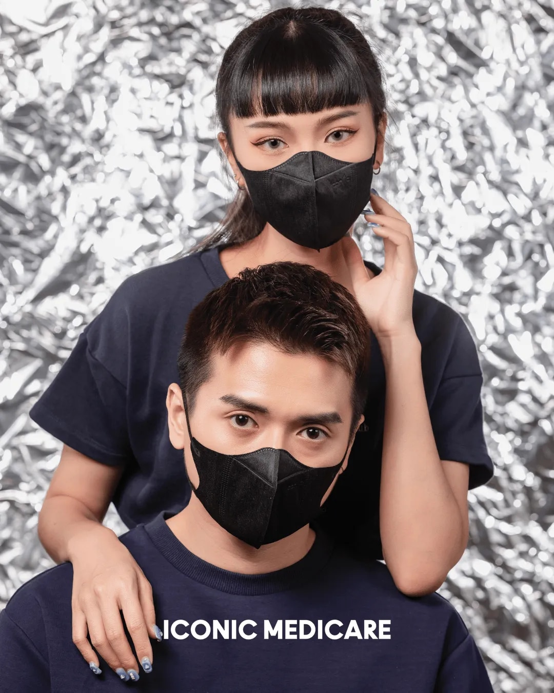 [Adult] 3D Duckbill 4-Ply Black Medical Face Mask (20pcs)