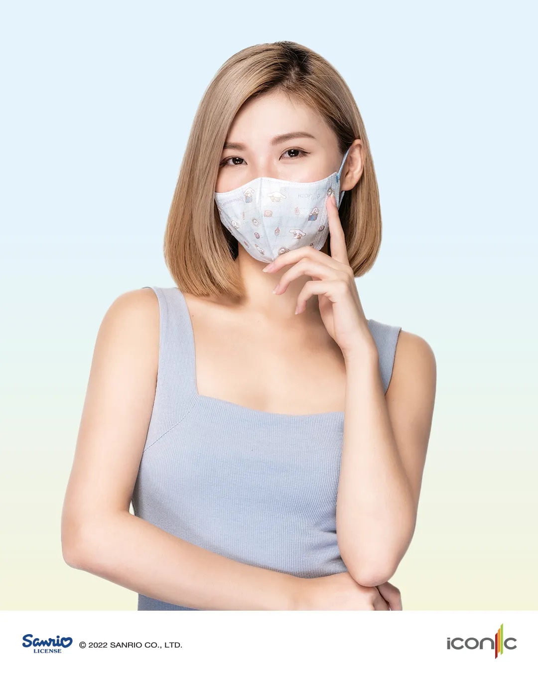 [Adult - Premium+] 3D Duckbill 4-Ply Sanrio Cinnamoroll Medical Disposable Face Mask (20pcs)