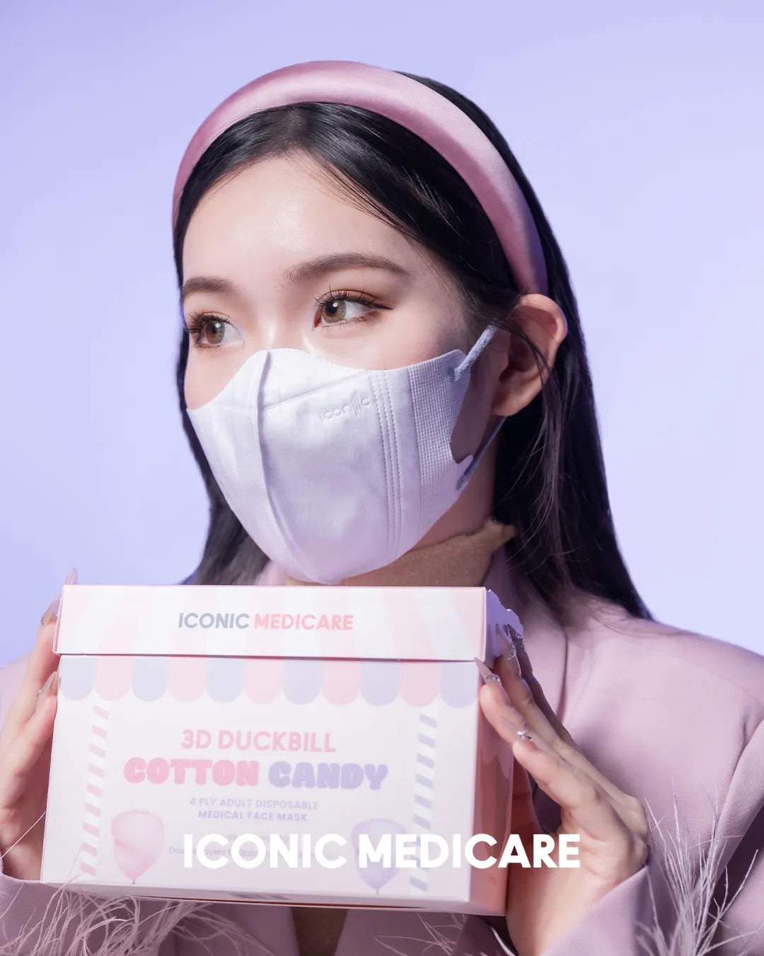 [Adult] 3D Duckbill 4-Ply Grape Strawberry Medical Face Mask (20pcs)