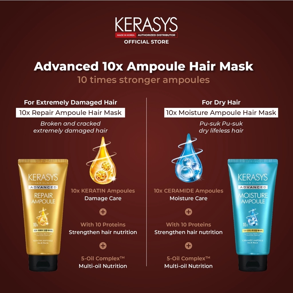 Kerasys Advanced 10X Repair Ampoule Hair Mask (300ml)