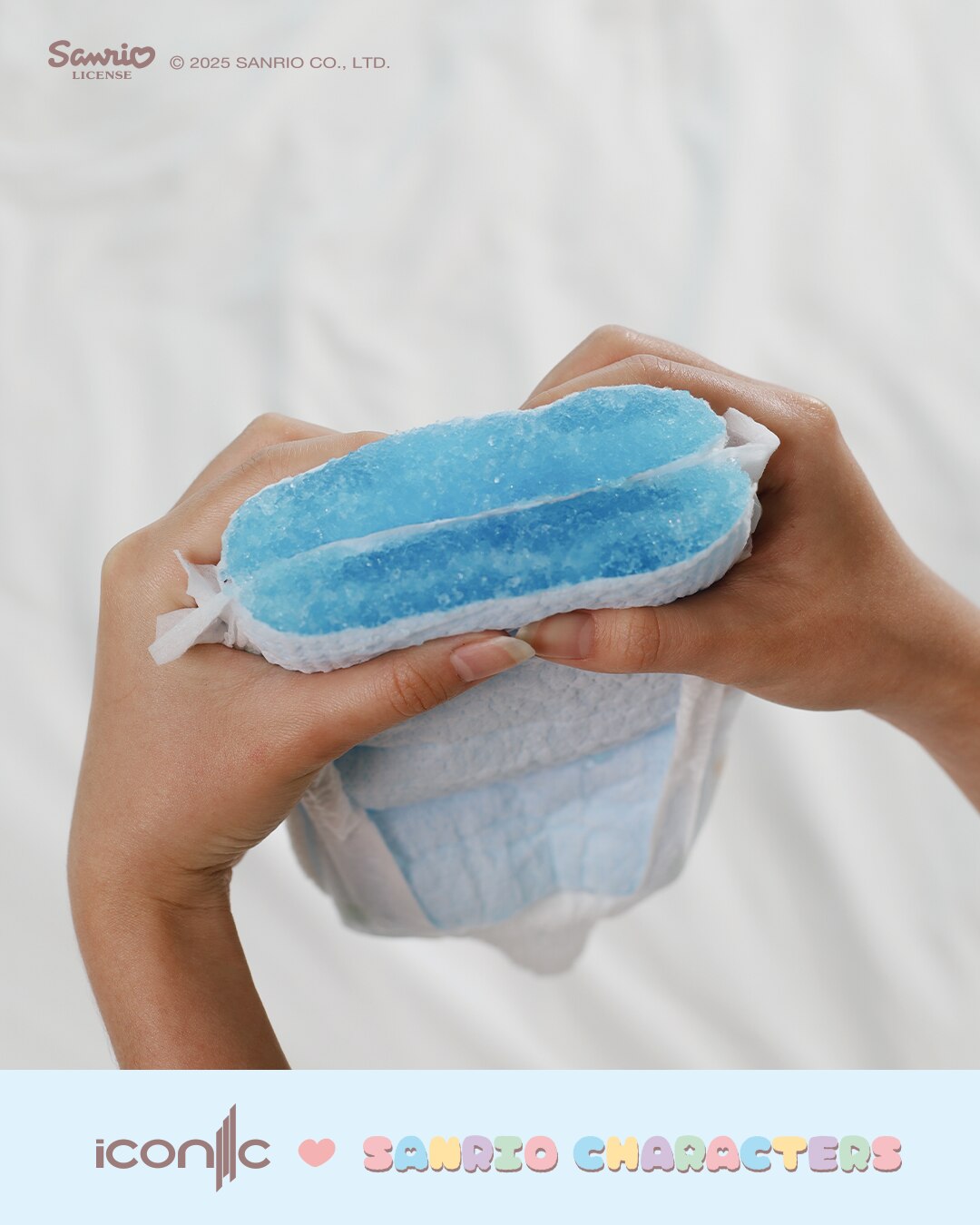 Sanrio Premium Day & Night Baby Diapers - Tape NB 112pcs