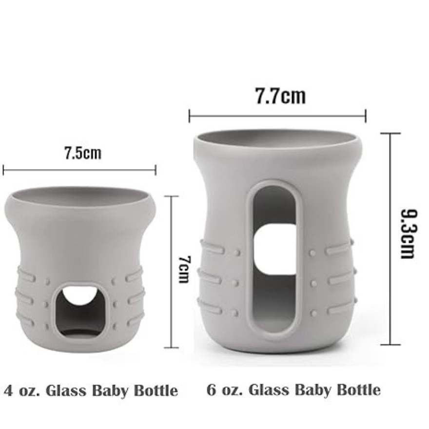 Haakaa Silicone Glass Baby Bottle Cover - 160ML
