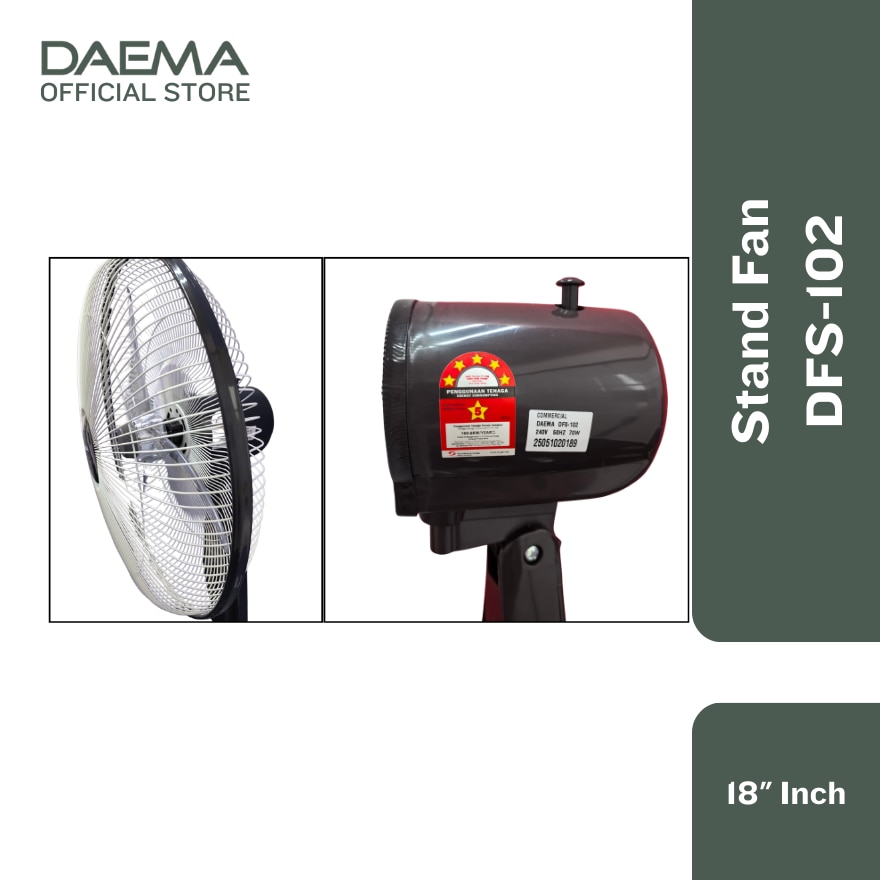 DAEMA 18 Inch Stand Fan DFS-102