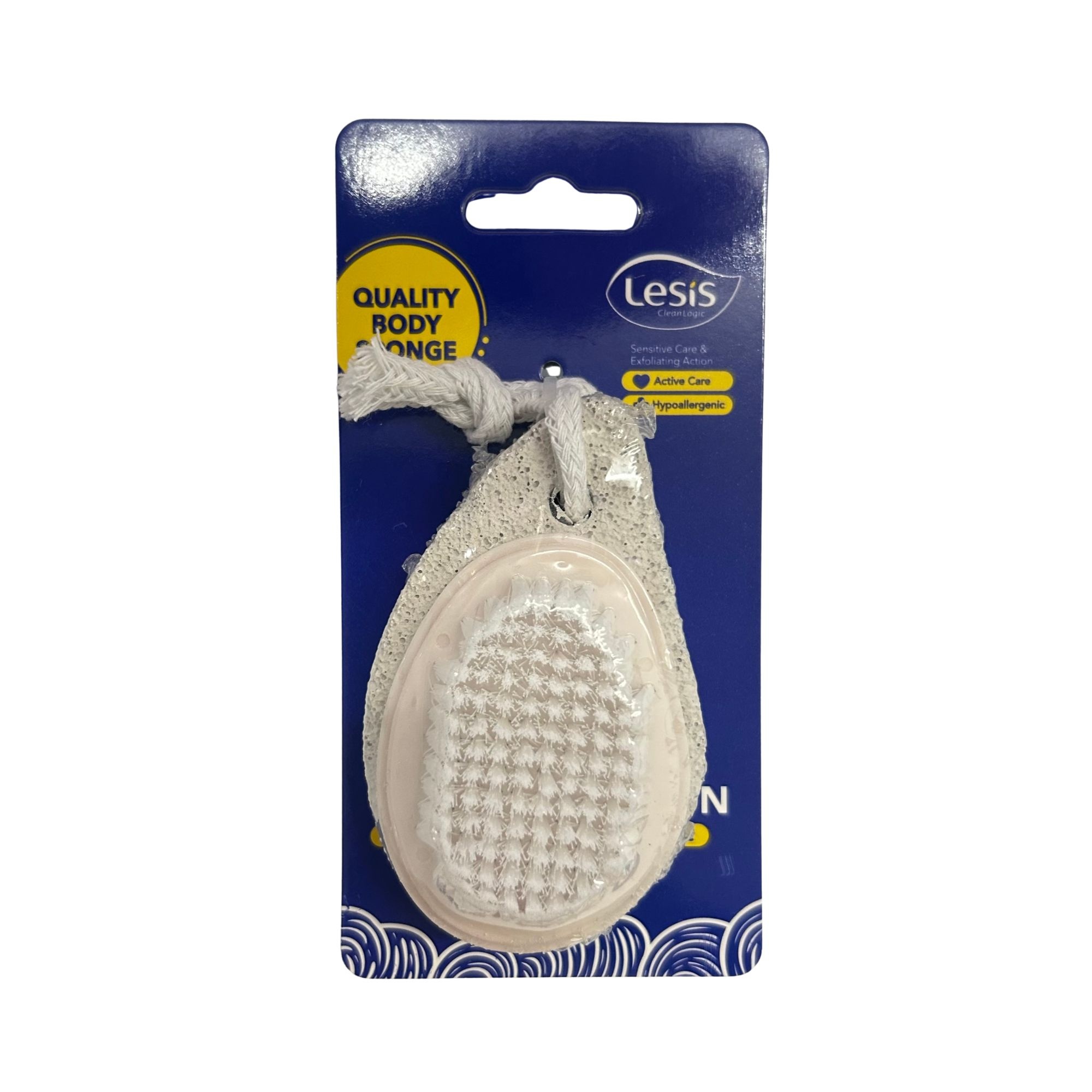 #SD34 2 IN 1 PUMICE STONE FOOT BRUSH OVAL SHAPE SIZE: 9.5CM x 6CM image