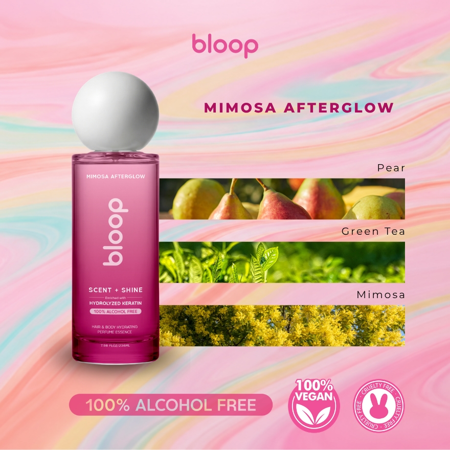 Bloop Scent & Shine Hair and Body Hydrating Perfume Essence Mimosa Afterglow