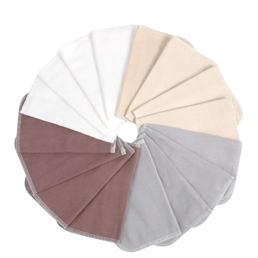 Haakaa Cotton Cloth Wipes - L ( 30CM X 25CM ) 8PCS