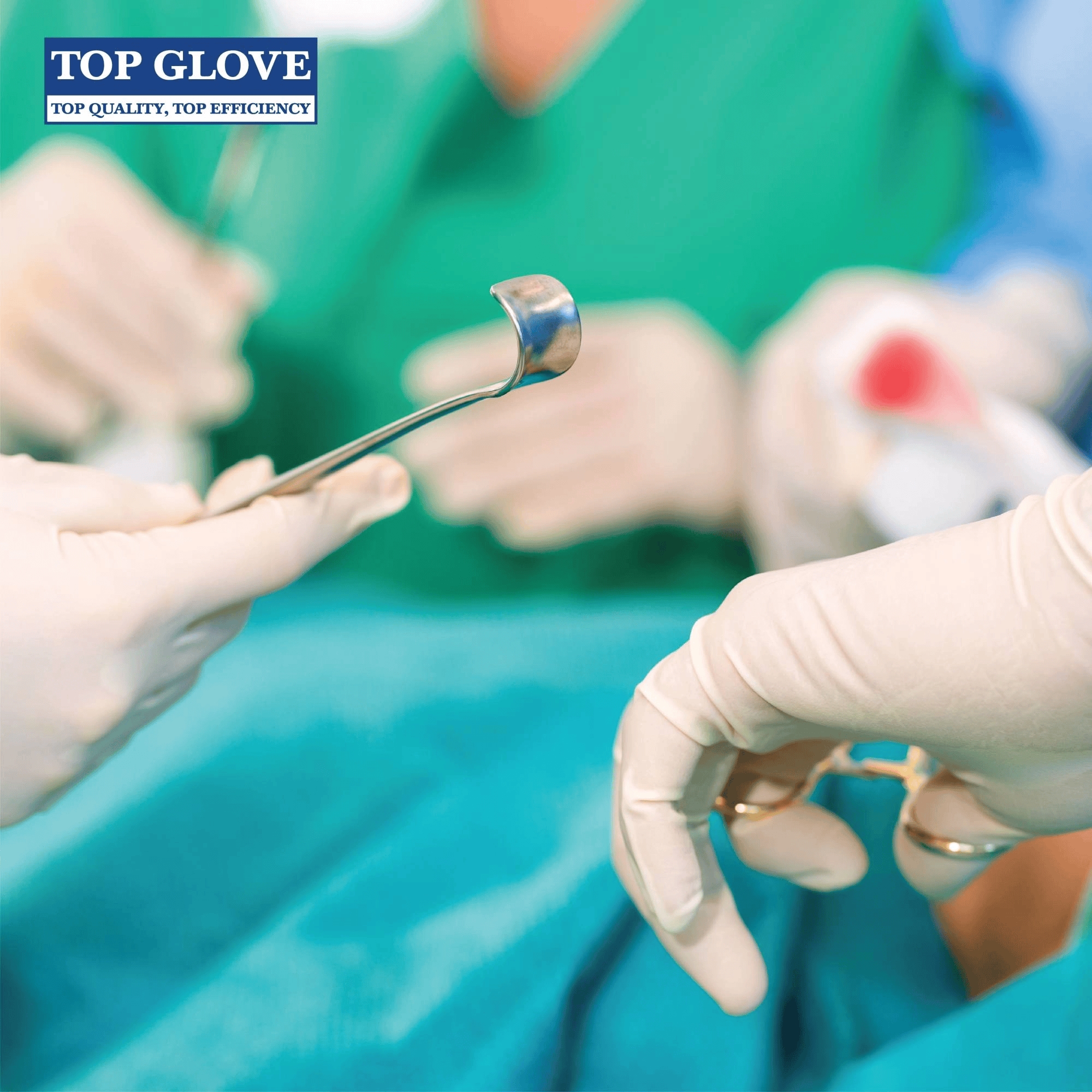 Top Glove Sterile Latex Powdered Surgical Glove Natural 8.5