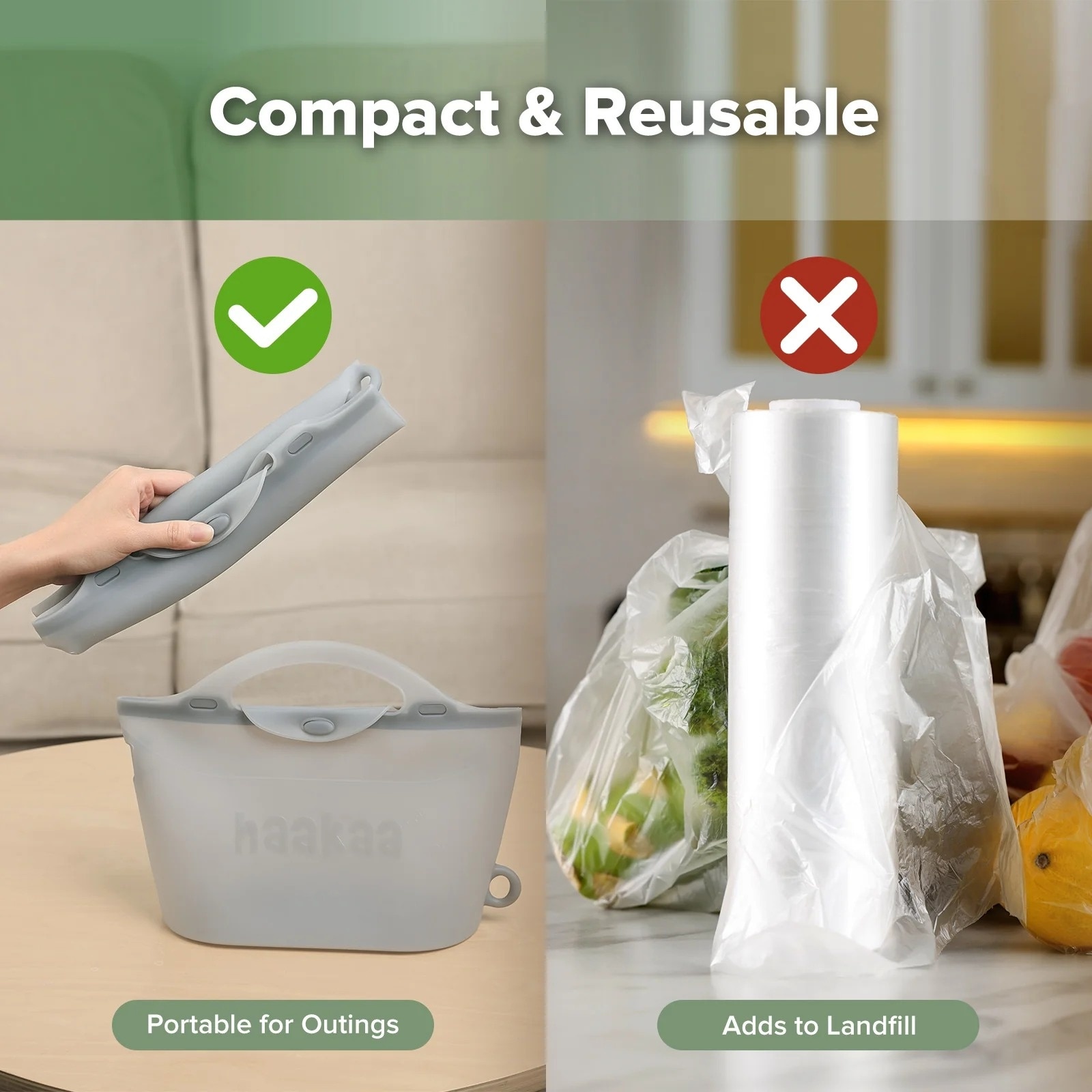 Haakaa Multipurpose Steamer & Sterilizer Bag - 2000ml