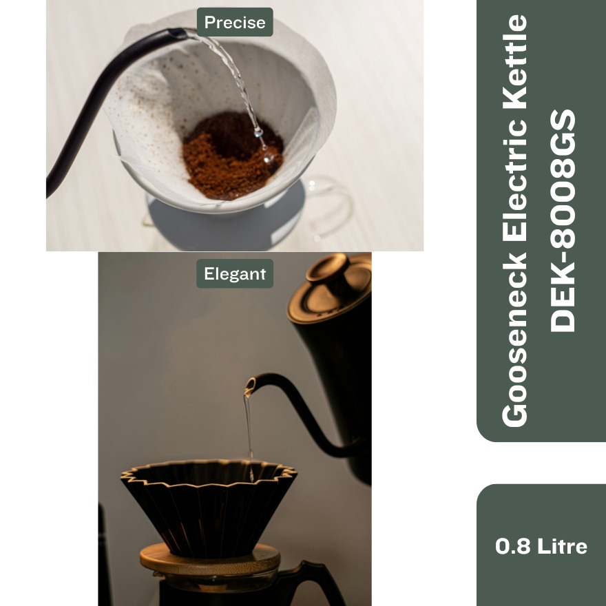 DAEMA 0.8L GOOSENECK ELECTRIC KETTLE DEK-8008GS