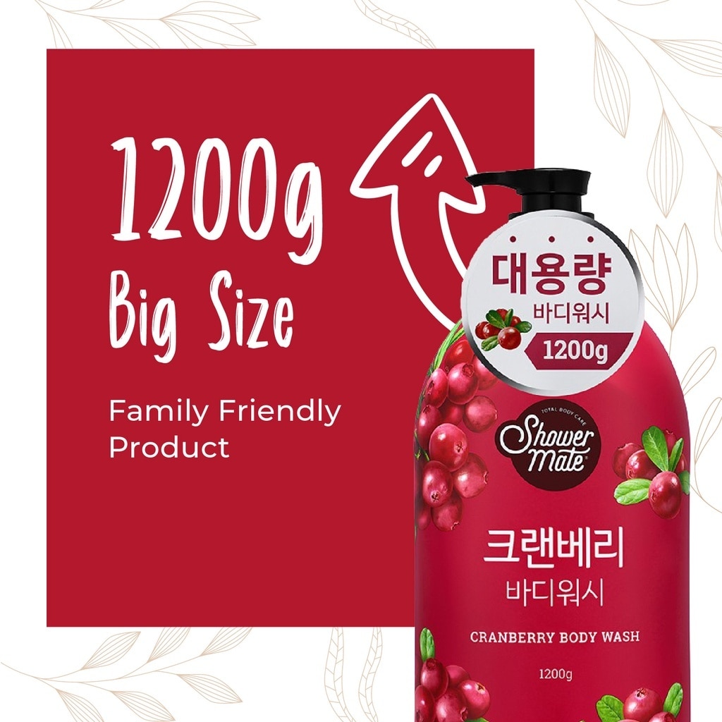 Showermate Body Wash - Cranberry (1.2L)