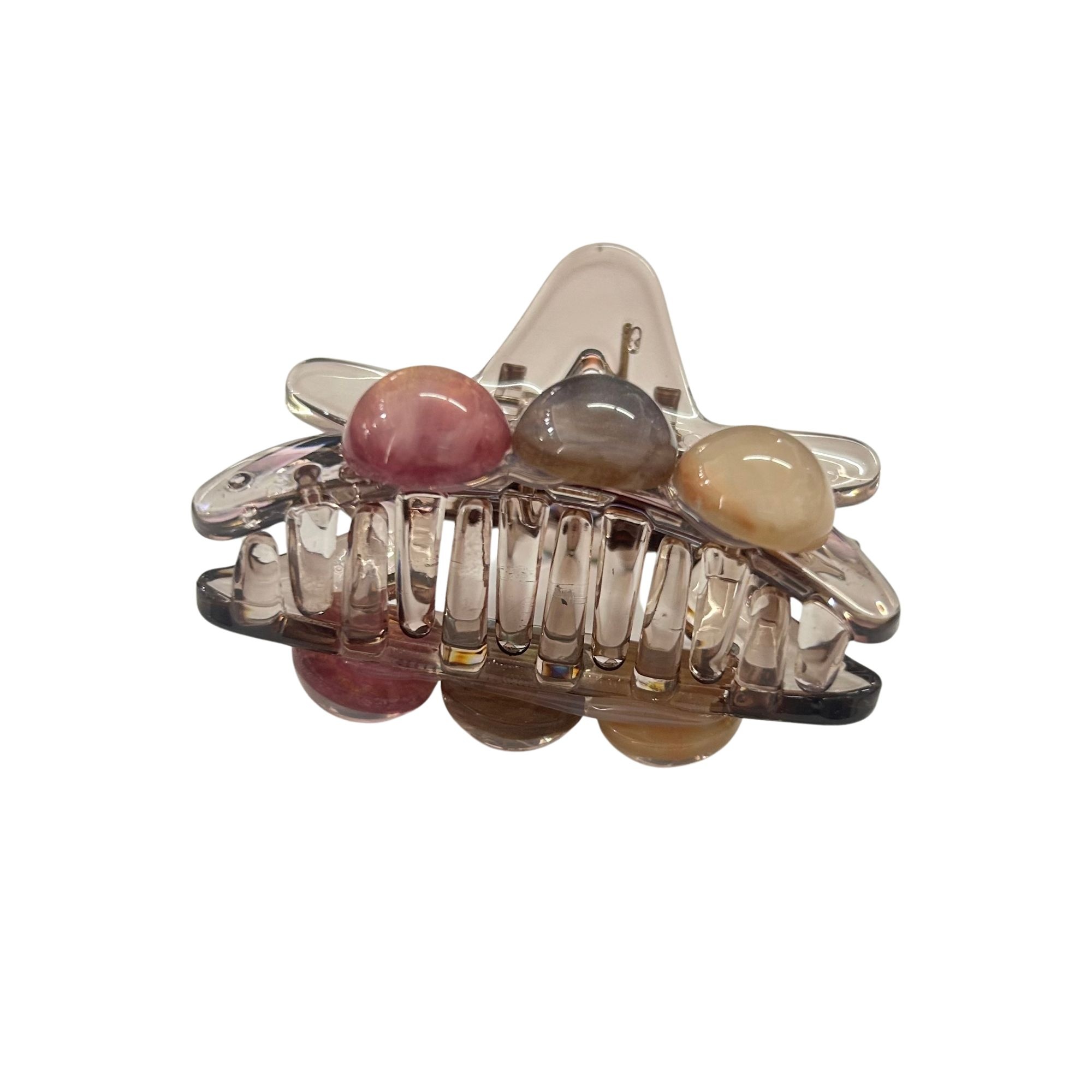 #0392 HAIR CLAW STAR 3BEAD 6CM image