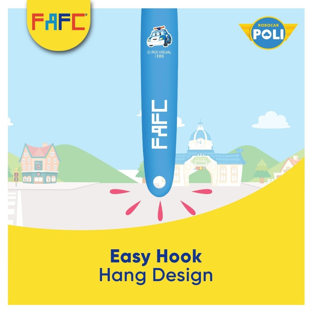 FAFC Robocar Poli Kids Toothbrush Age 3+ 1Pc (Extra Soft)