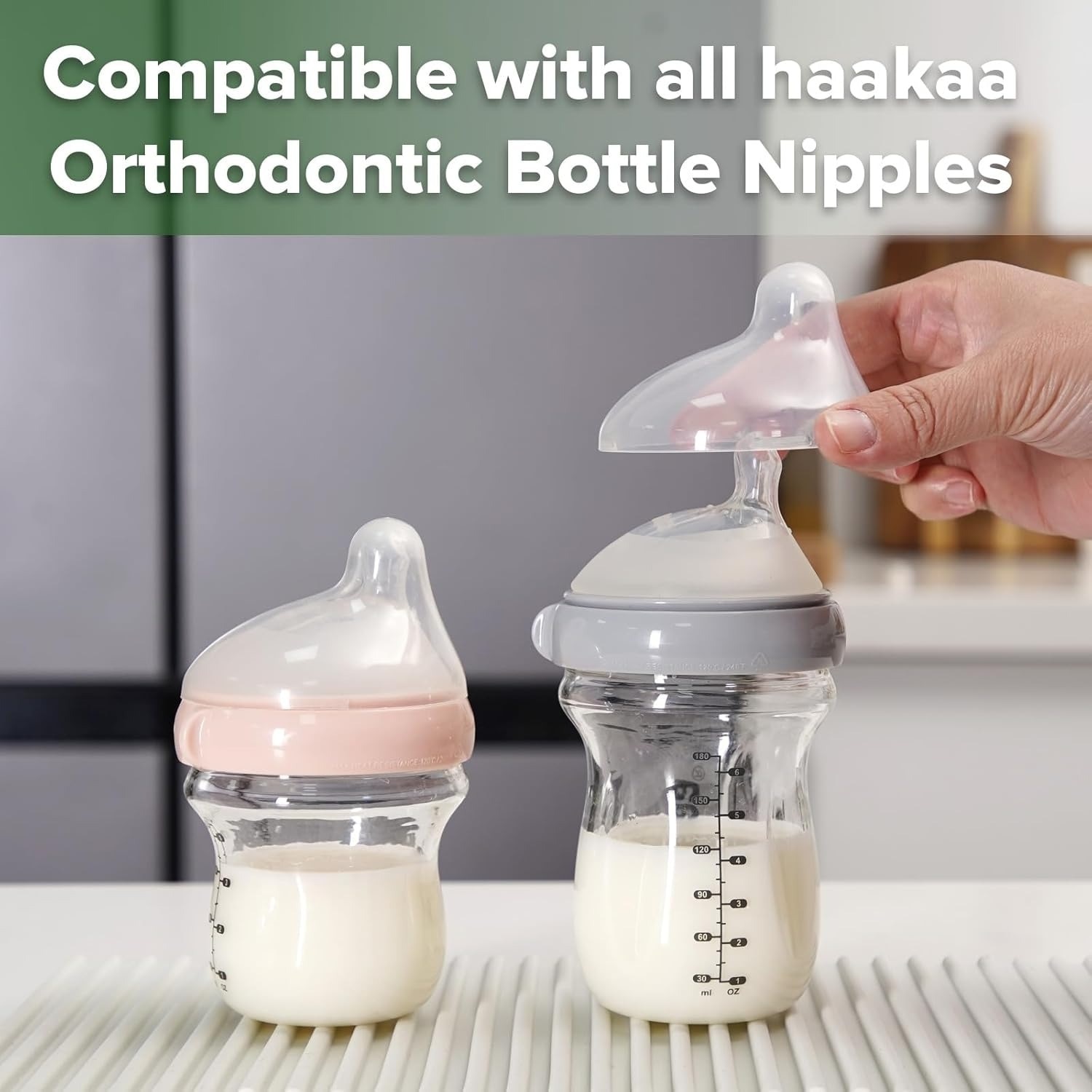 Haakaa Gen 3 Glass Bottle Orthodontic Nipple Replacement Cap