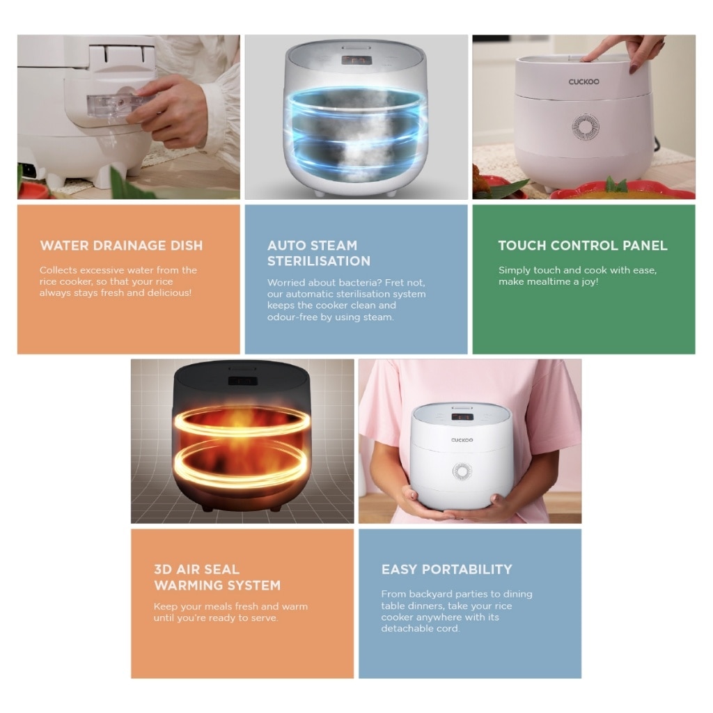 CUCKOO 8-Function Multi-Cooker (6 Cup/1.08L)-CR-0675F