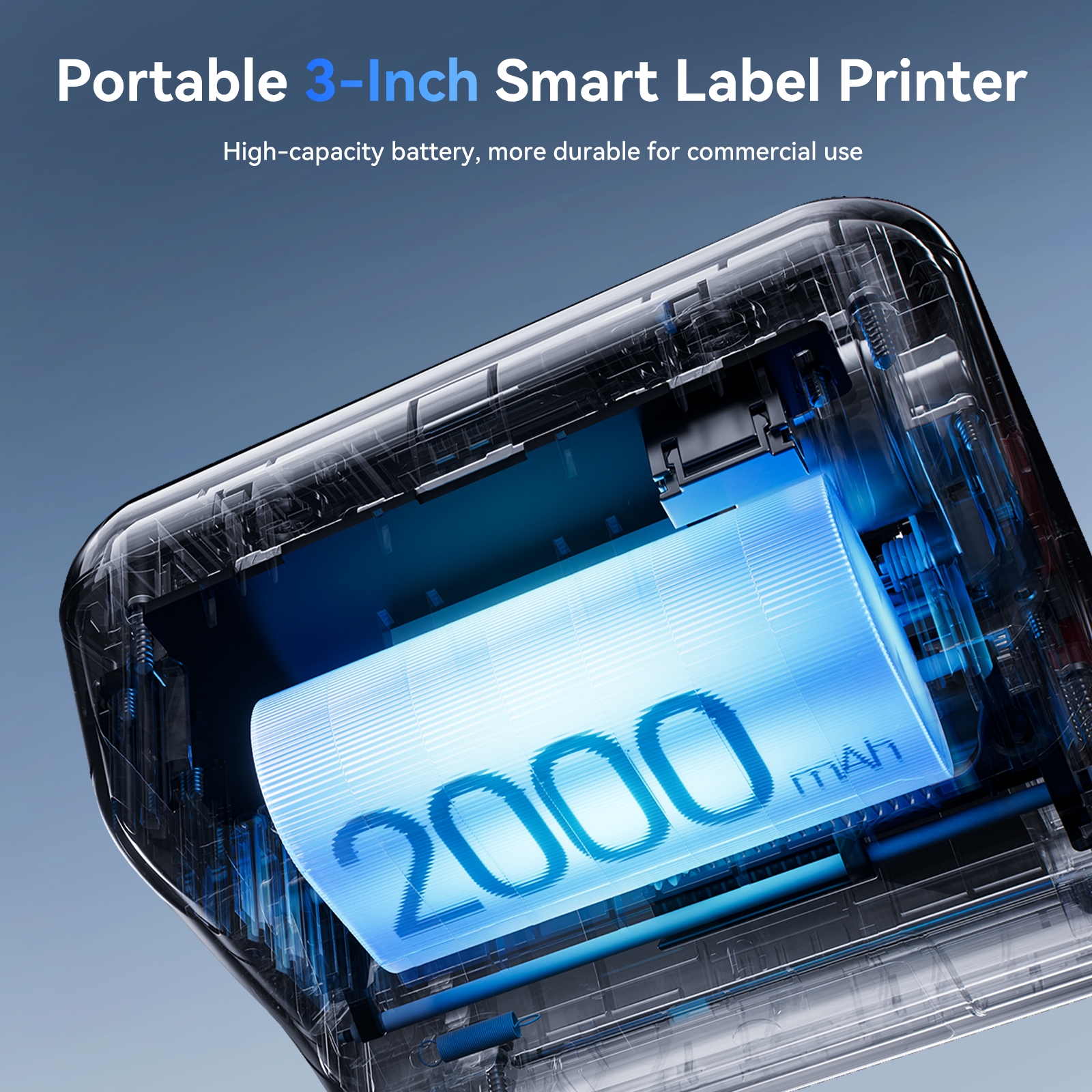 NIIMBOT B3S Portable 3-Inch Bluetooth Thermal Label Printer