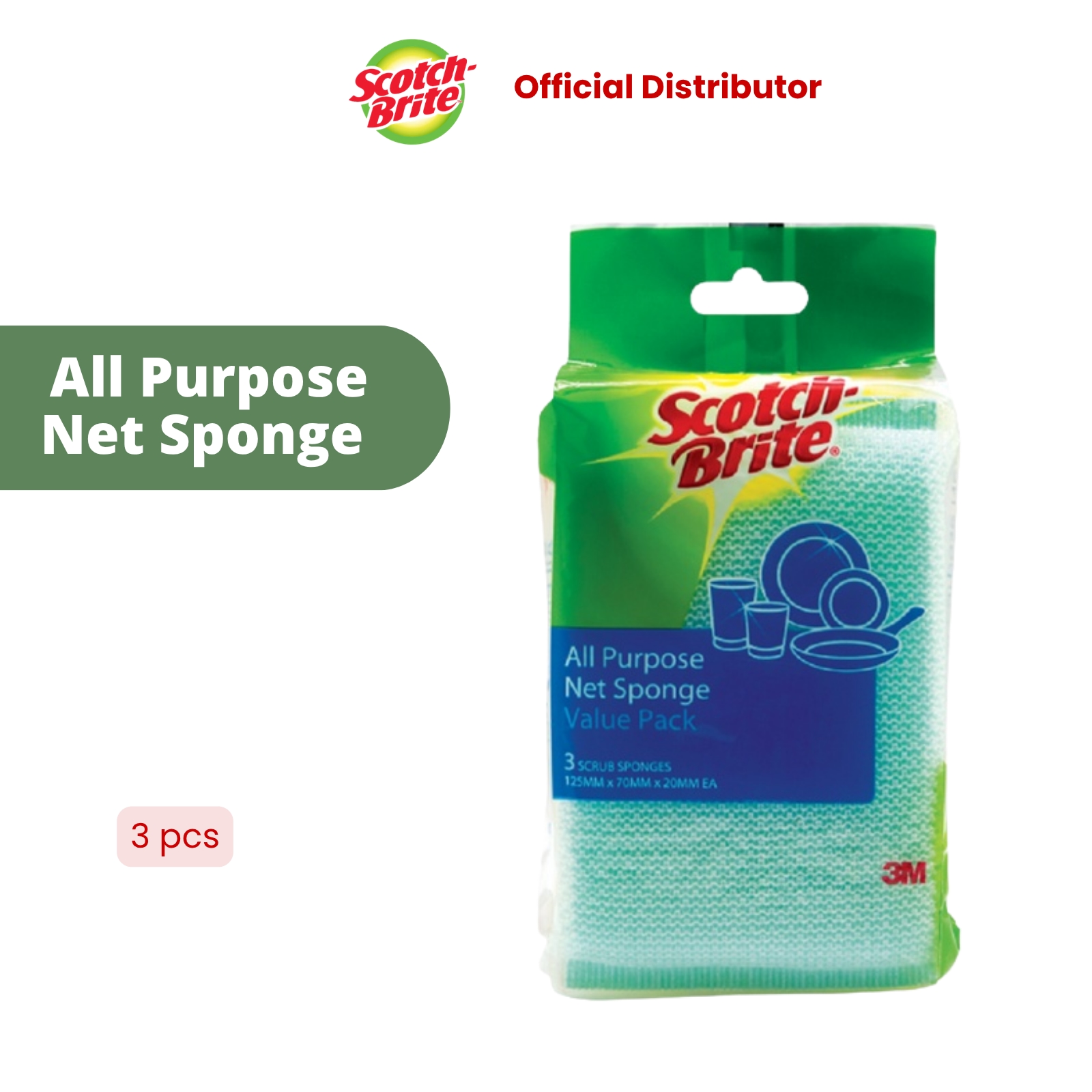 Sponge Check 3M, 3M Scotch-Brite All Purpose Sponge (Net Sponge) | Watsons Malaysia