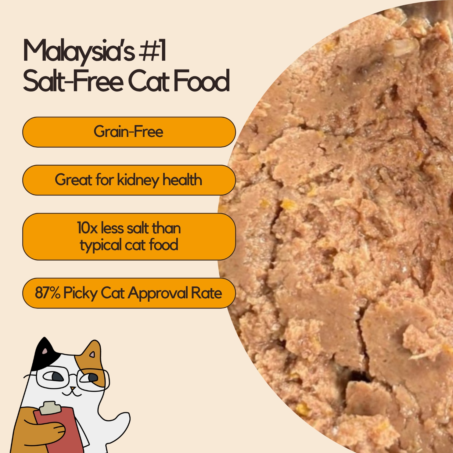 Salt-Free Wet Food Salmon All Life Stages 85g