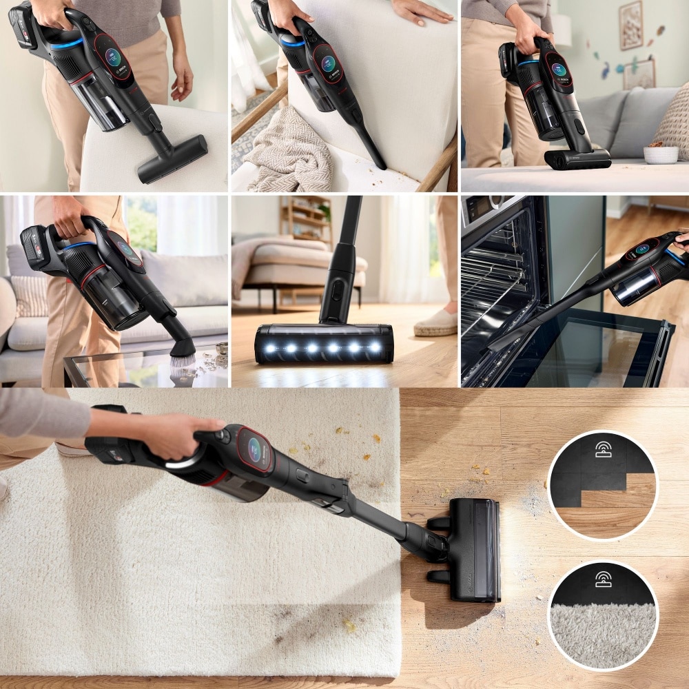 Bosch Unlimited 10 ProPower: Cordless Performance and Professional Cleaning in Black - BCS1051POW