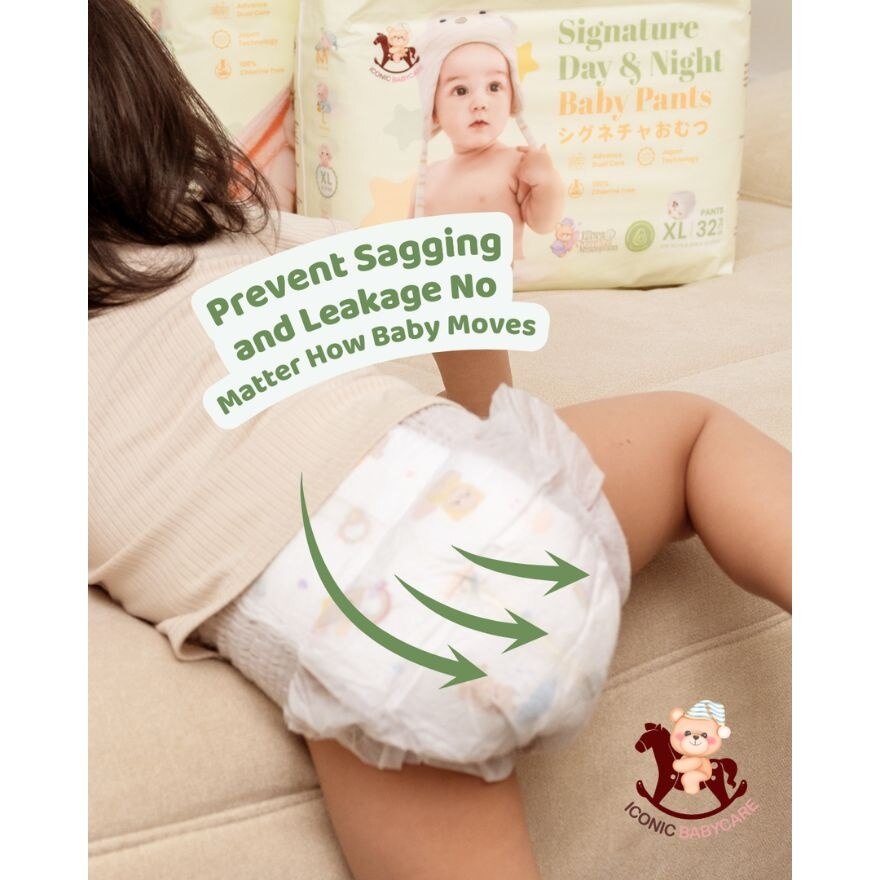 Signature Day & Night Baby Diapers - Tape S 200pcs