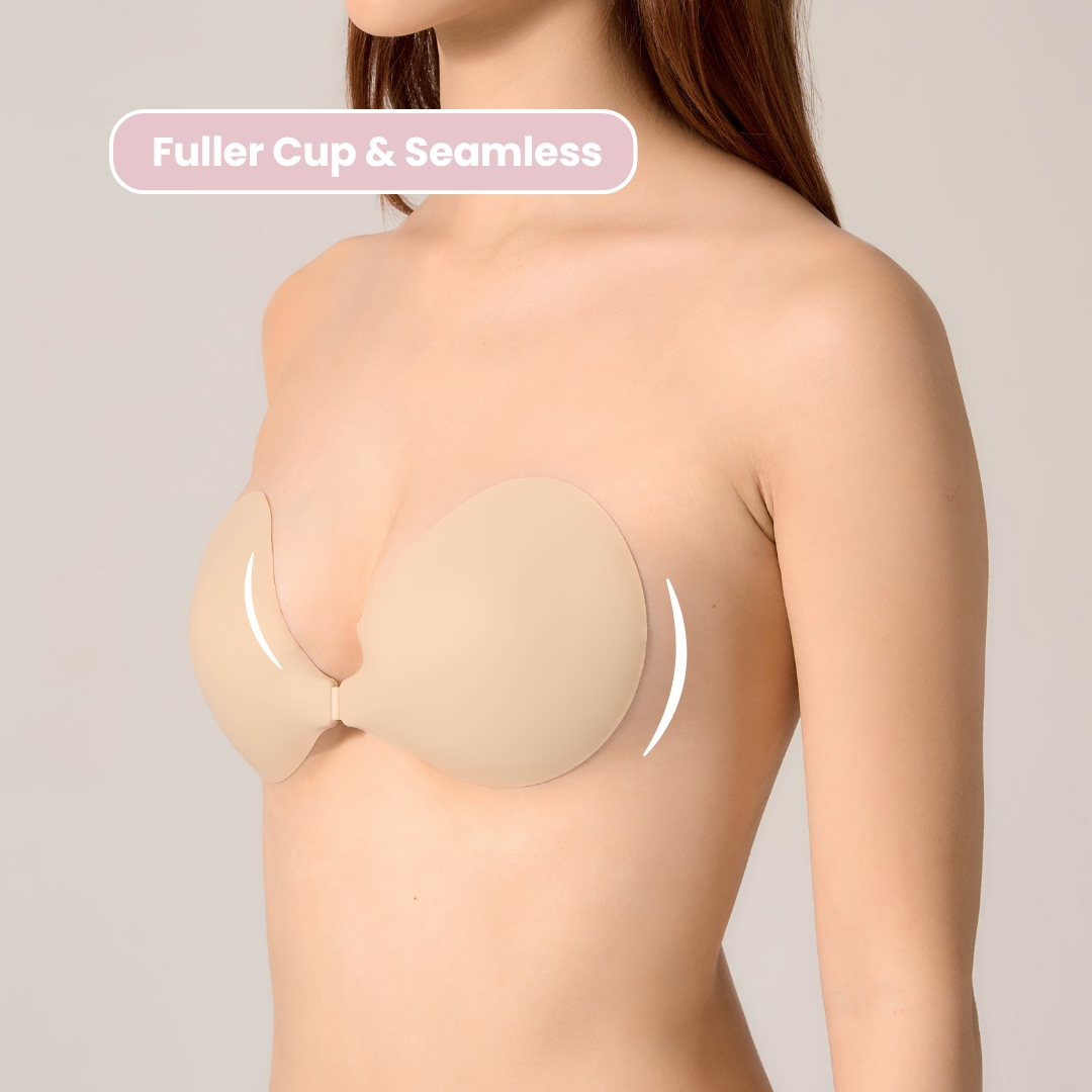 Single-Sided Adhesive Nude Bra - Size C/D