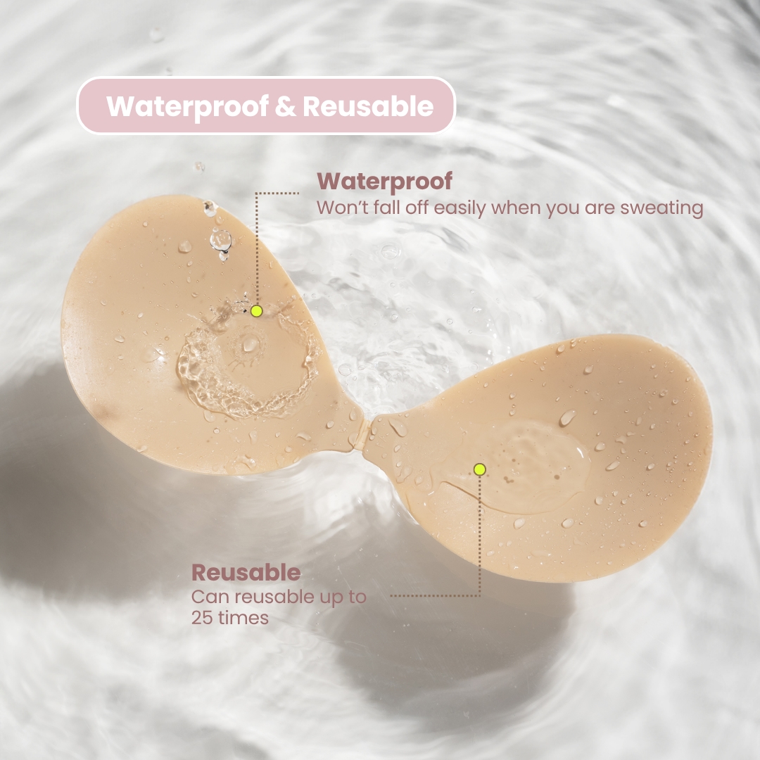Single-Sided Adhesive Nude Bra - Size C/D