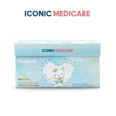 ICONIC [Adult - Premium+] 4-Ply Sanrio Cinnamoroll Twinkle Dream Medical Face Mask (30pcs)