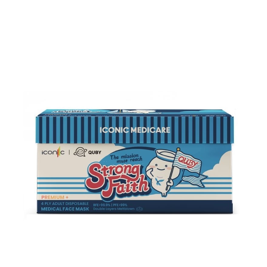[Adult - Premium+] 4-Ply Quby Sailing Legend Adult Medical Disposable Face Mask (30pcs)