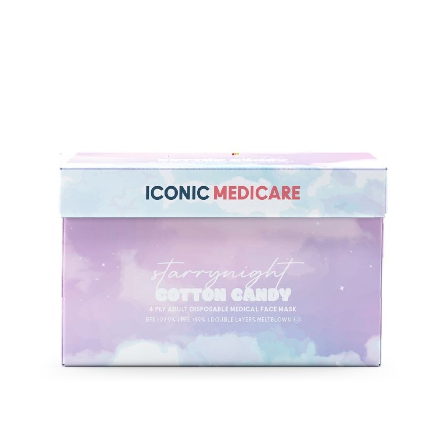 [Adult] 4-Ply Cotton Candy Medical Disposable Face Mask (50pcs)