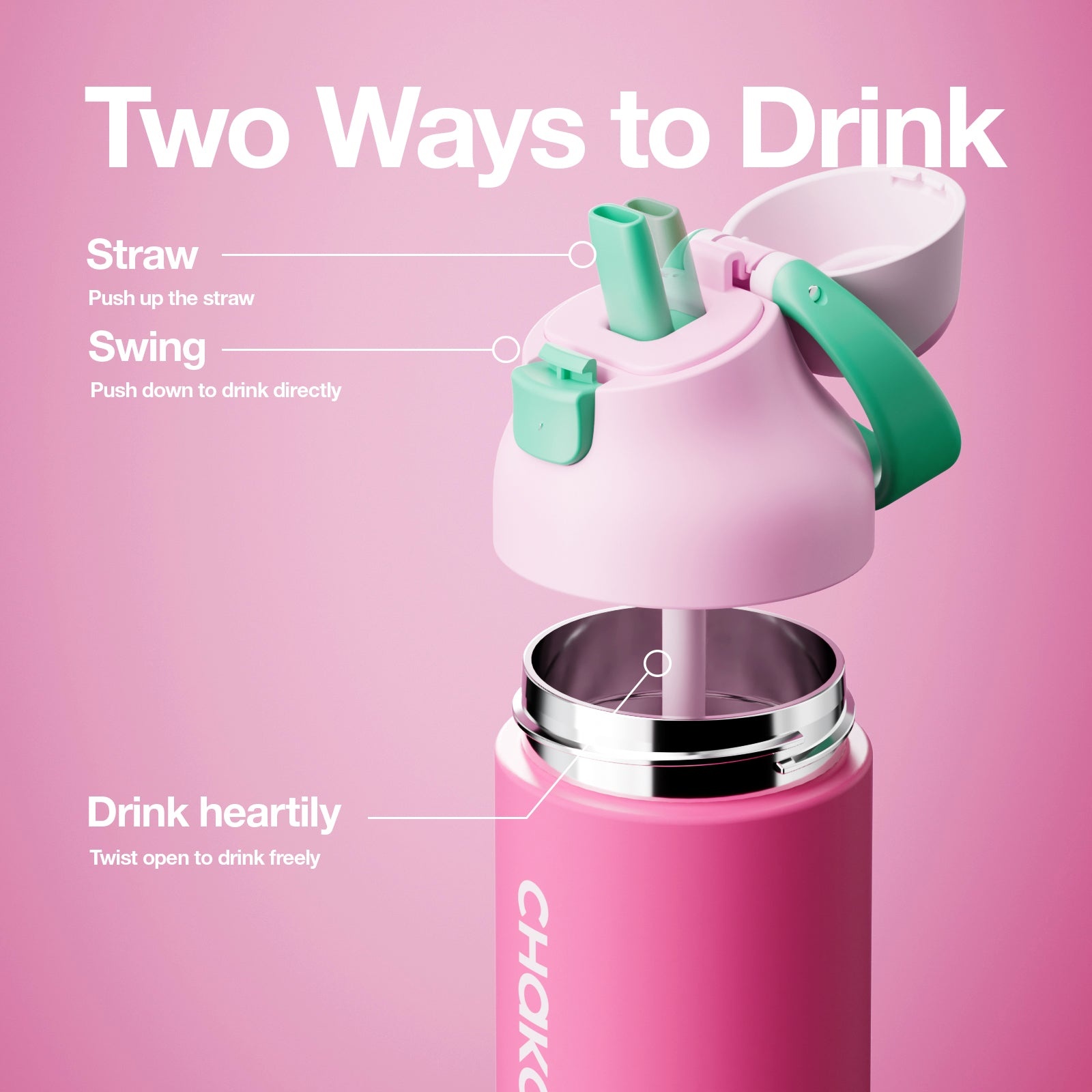 Chako Lab KaDa Cup  550ml (550ml) -  Hot Pink