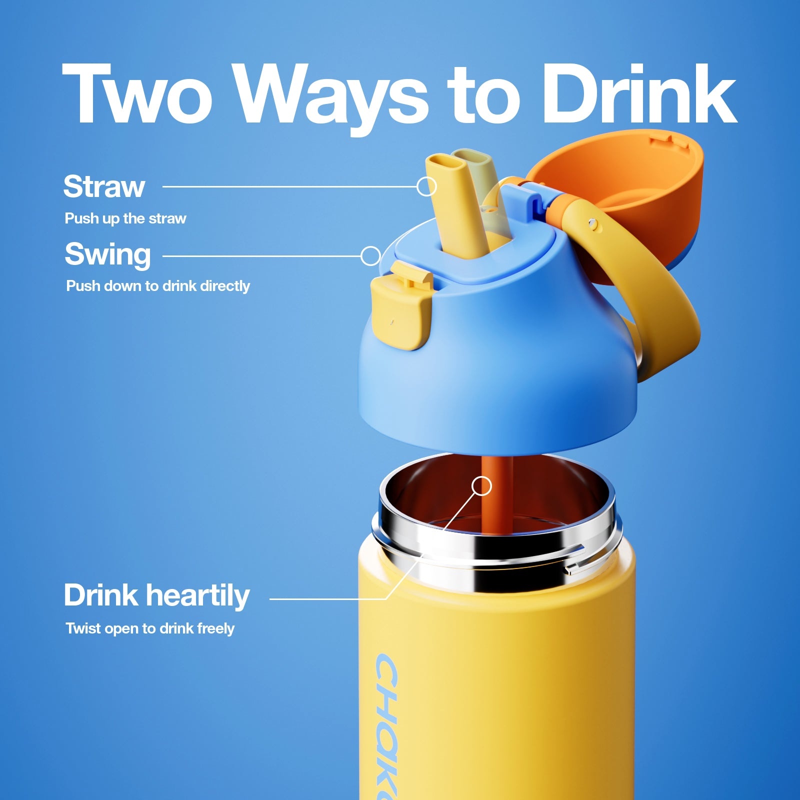 Chako Lab KaDa Cup  550ml (550ml) -  Blue Yellow