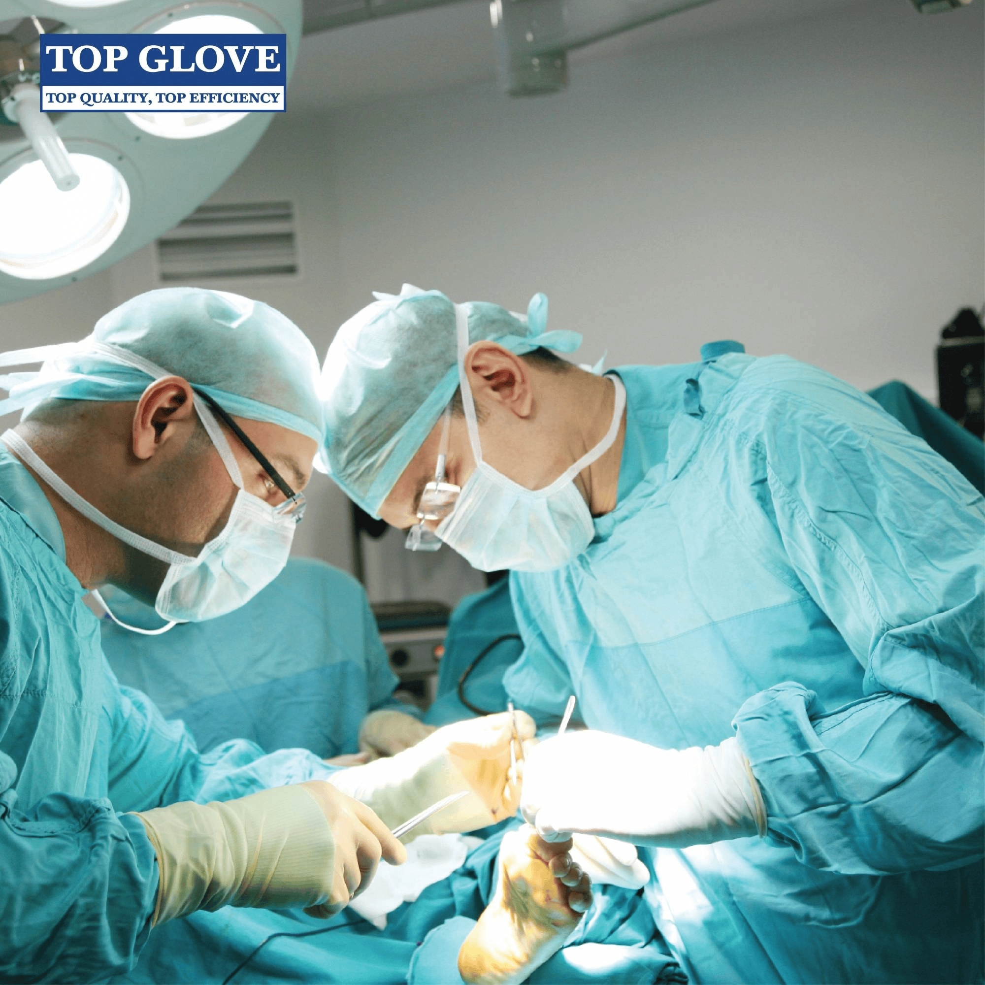 Top Glove Sterile Latex Powdered Surgical Glove Natural 8.5