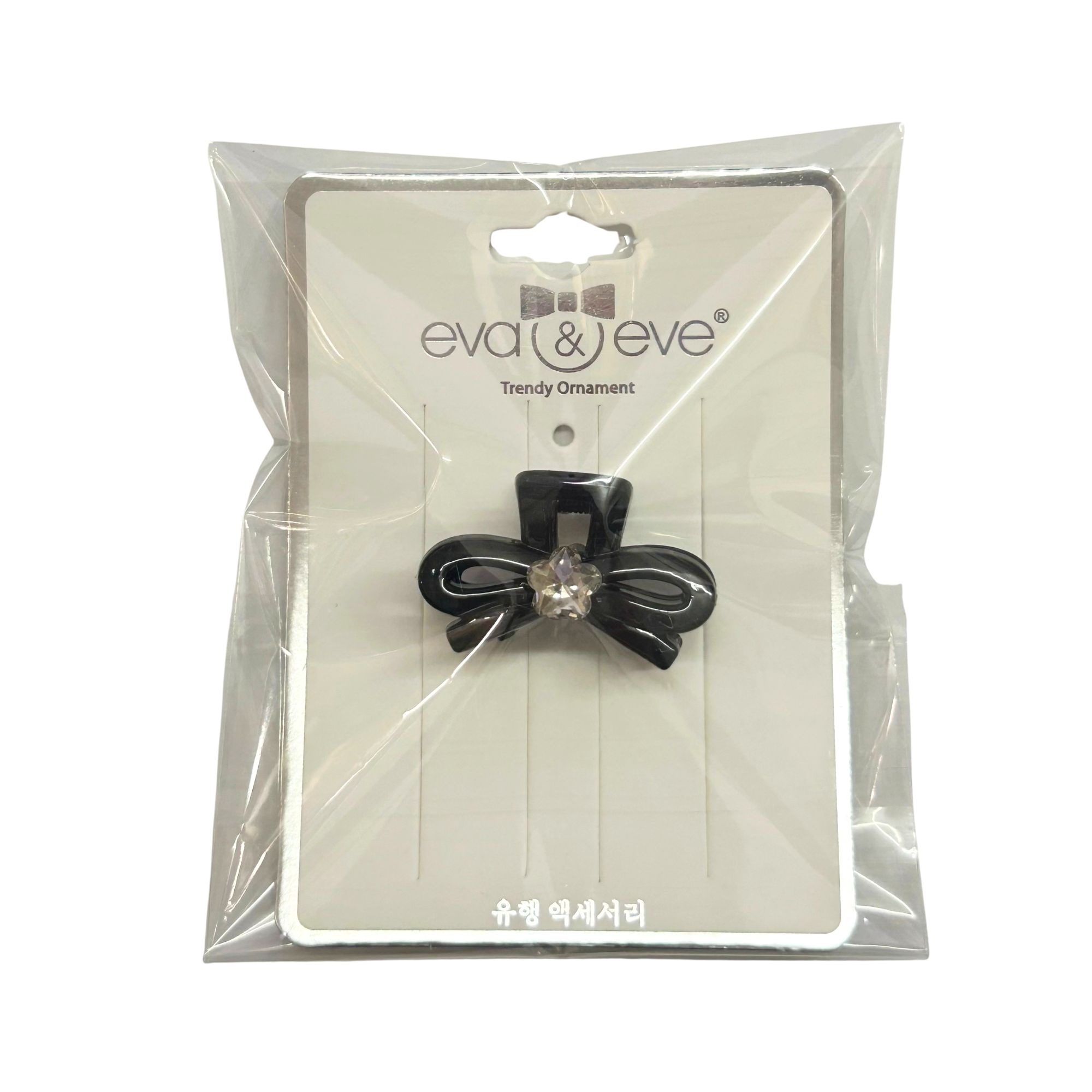 #0374 BOW RHINESTONE HAIR CLAW CLIP image