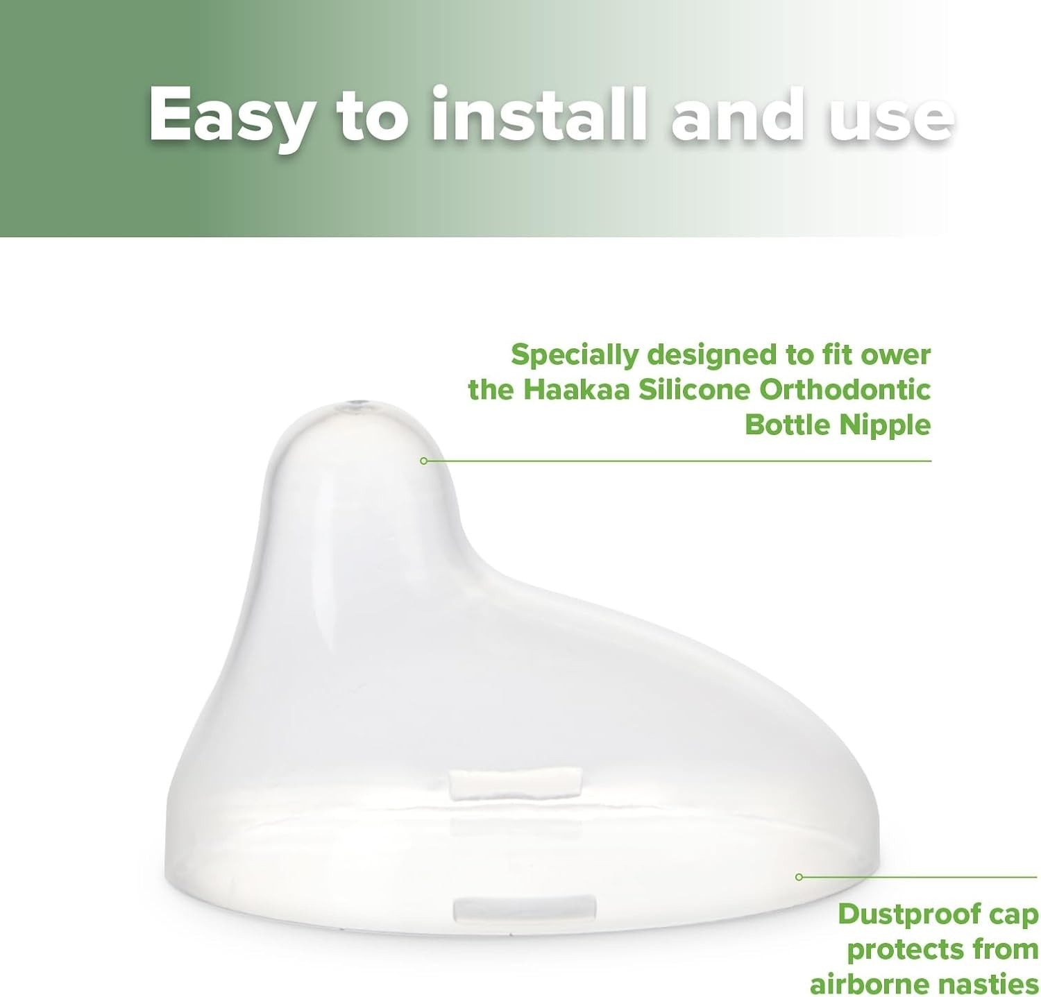 Haakaa Gen 3 Glass Bottle Orthodontic Nipple Replacement Cap